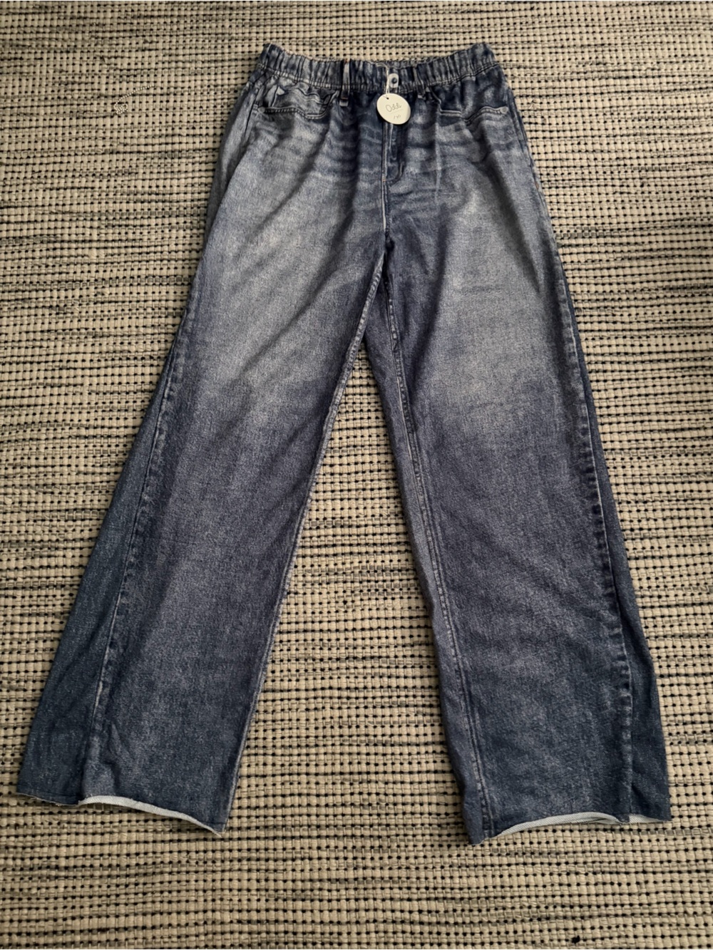 Blue Stretch VIRAL Sweatpant jeans with Elastic Waist